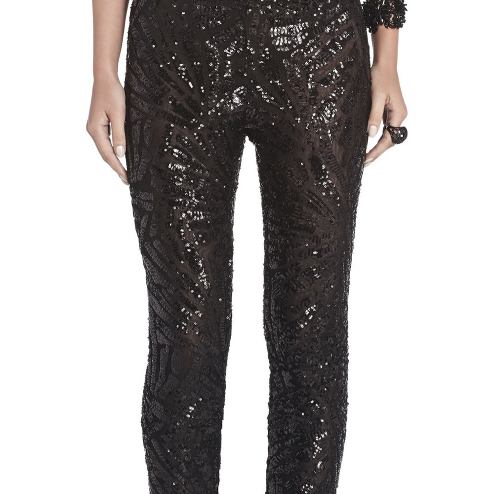 BCBG “Shelby” Sequin Leggings NEW